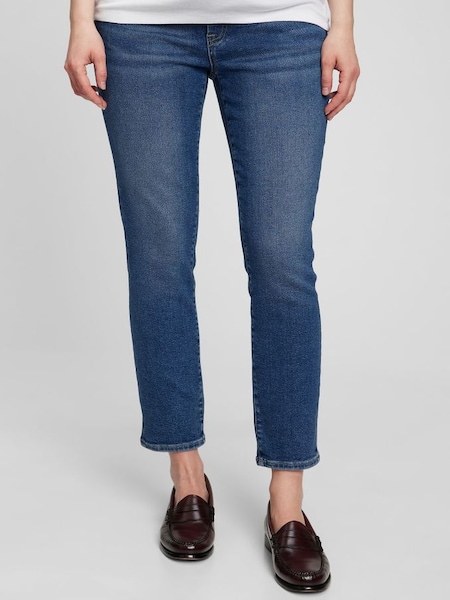 Blue Maternity True Waistband Full Panel Vintage Slim Jeans (L19593) | £80