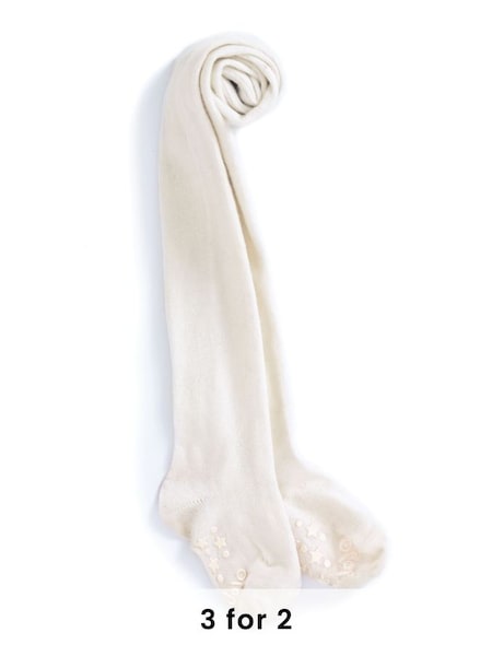 Cotton Rich Plain Tights in Cream (M68236) | £9.50