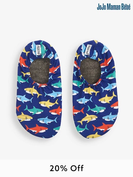 Navy Slipfree Anti-Slip Swim Shoes (M91262) | £15
