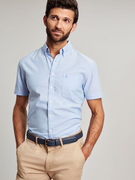 Blue Short Sleeve Classic Shirt (M93312) | £26