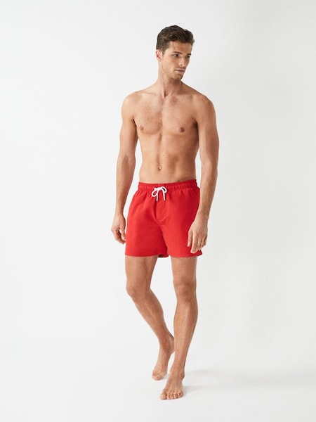 Plain Drawstring Swim Shorts in Bright Red (M97933) | £20