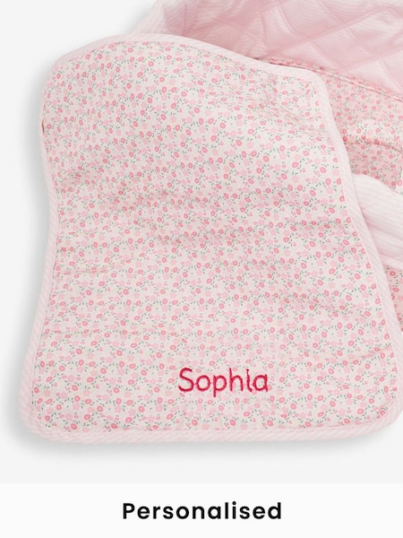 Personalised Doll Carry Cot in Pink (N00965) | £34