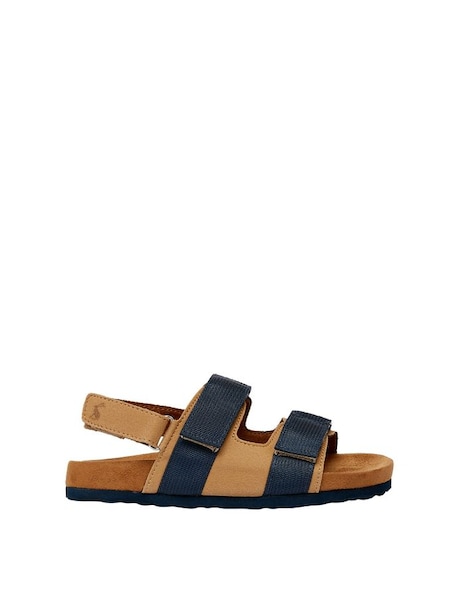 Jnr Toby Brown New Touch And Close Strap Sandals (N01470) | £11