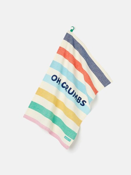Multi 'Oh Crumbs' Tea Towel (N12078) | £10