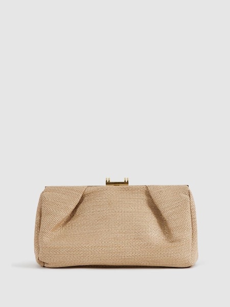 Woven Clutch Bag in Natural (N12400) | £98