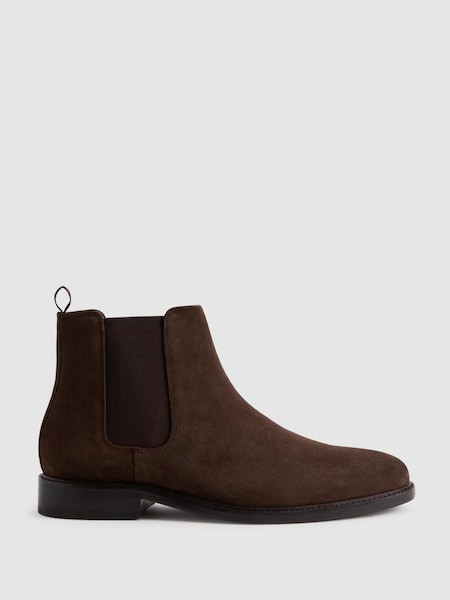 Suede Chelsea Boots in Brown (N17285) | £218