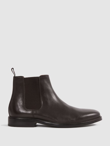 Leather Chelsea Boots in Brown (N17287) | £218
