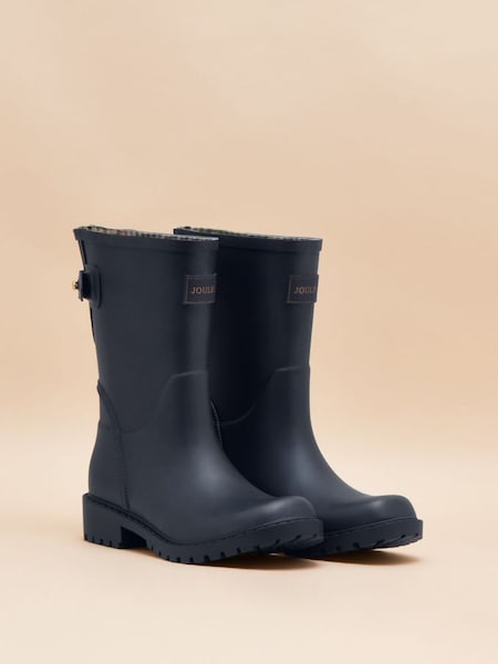 Wistow Navy Blue Adjustable Mid Calf Wellies (N21102) | £60
