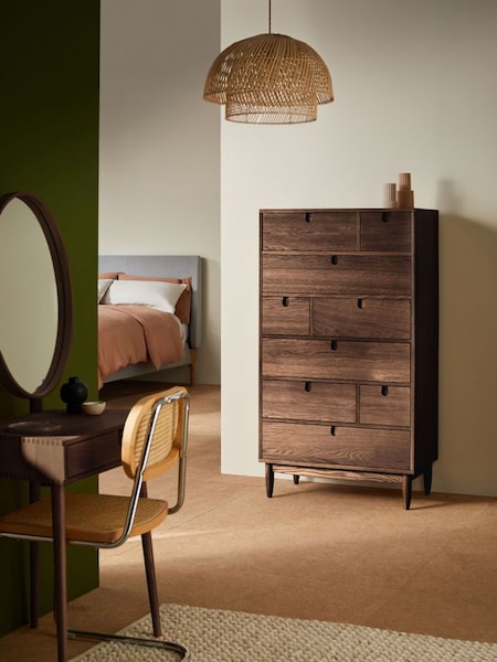 Penn 9 Drawer Chest of Drawers in Dark Oak (N23448) | £849