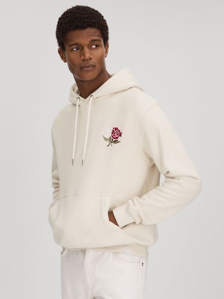 Les Deux Cotton Hoodie in Ivory (N26682) | £110