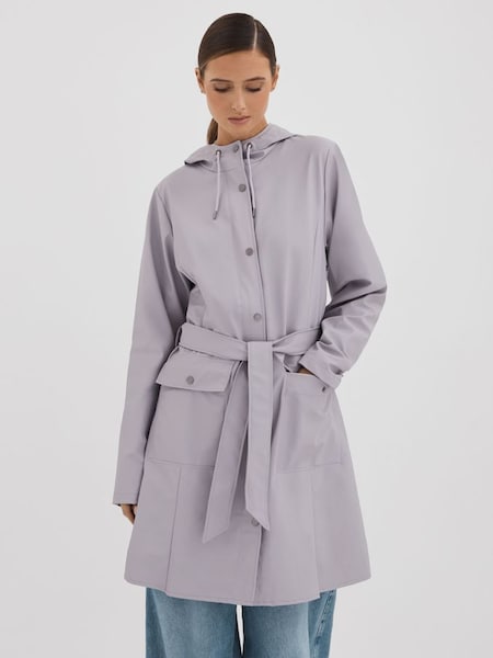 Rains Belted Raincoat in Flint Grey (N27061) | £105