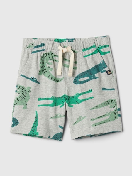 Grey Croc Pull On Shorts (Newborn-5yrs) (N28408) | £8