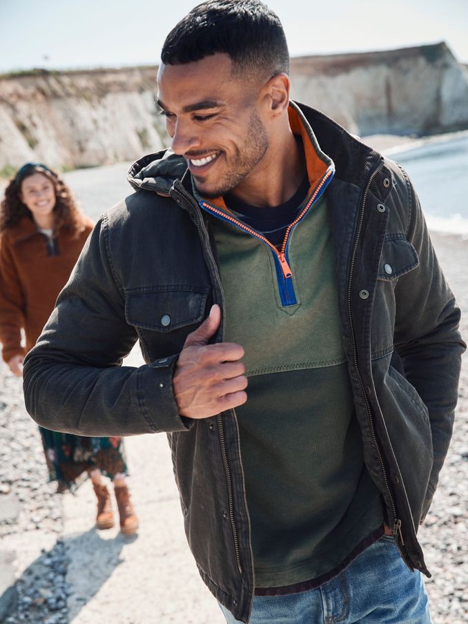 Buy Men s Jackets Sale Grey Online Fatface UK