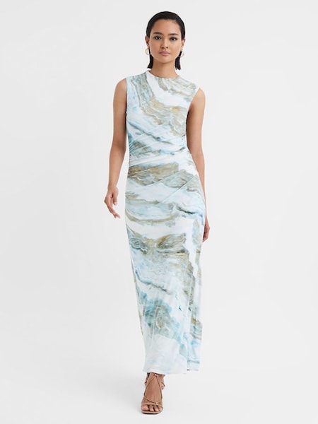 Anna Quan Printed Jersey Maxi Dress in Agate (N32603) | £650