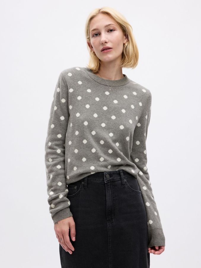 Buy Women s Grey Print Jumpers Online Gap UK