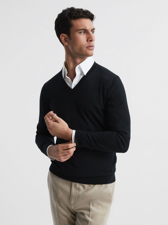 Mens merino sale wool jumper sale