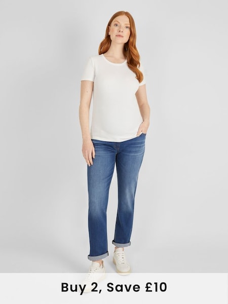 Mom Maternity Jeans in Mid Wash (N34462) | £42