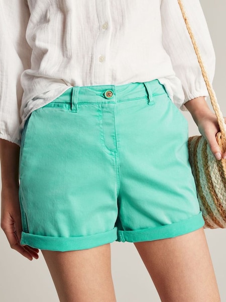 Joules Green Cruise Mid Thigh Length Chino Shorts (N40408) | £30