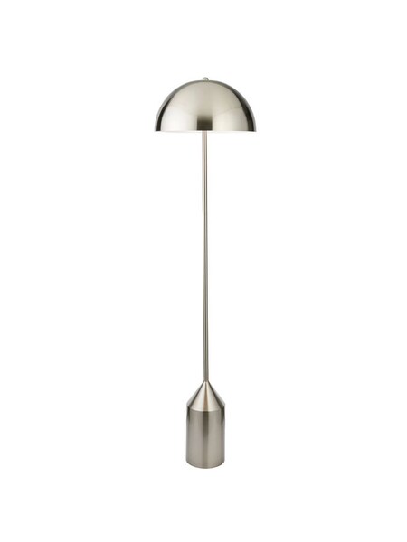 Gallery Home Brushed Nickel Barrie 1 Bulb Floor Lamp (N41372) | £218