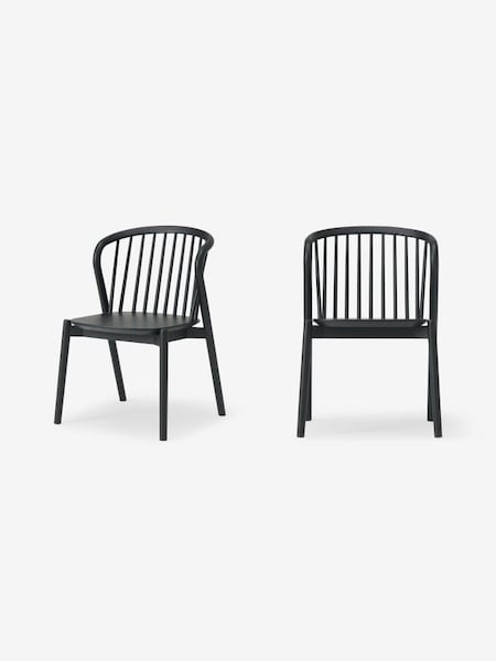 Set of 2 Tacoma Dining Chairs in Black (N42014) | £499
