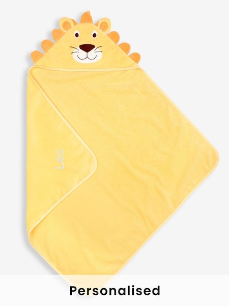 Personalised Lion Hooded Towel (N44043) | £25.50