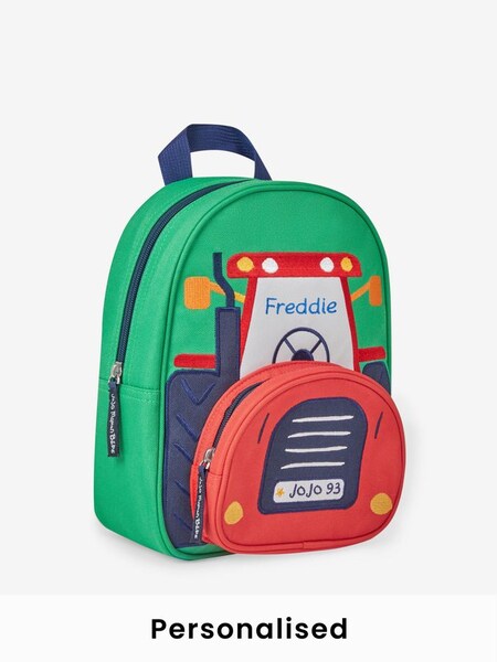 Personalised Tractor Backpack in Green (N44050) | £28