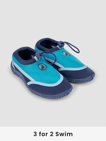 Colour Block Beach & Swim Shoes in Blue (N49431) | £12