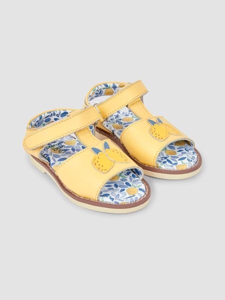 Yellow Lemon Appliqué Sandals (N49460) | £26
