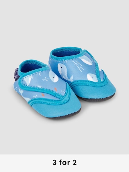 Baby Beach And Swim Booties in Blue (N49467) | £9