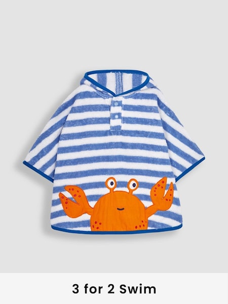 Blue Crab Towelling Poncho (N49473) | £24