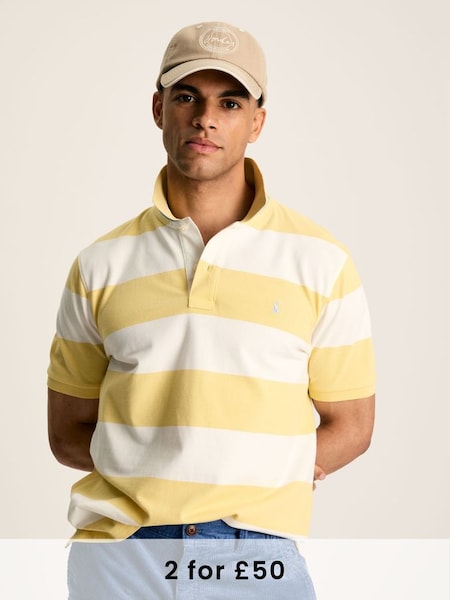 Filbert Yellow Regular Fit Striped Polo Shirt (N52497) | £34.95