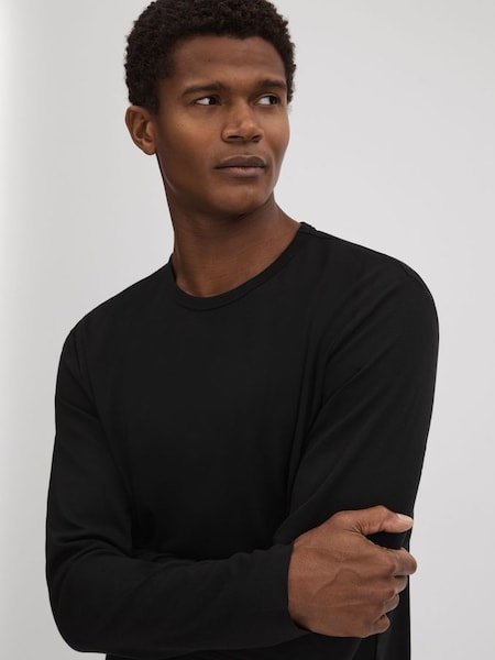 Calvin Klein Underwear Supima Blend Crew-Neck Top in Black (N57002) | £55