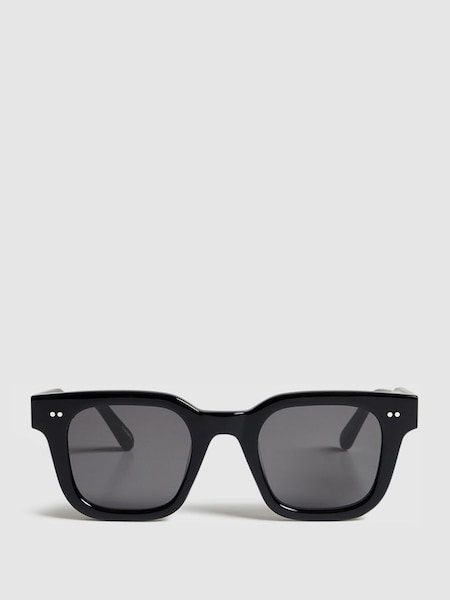 Chimi Square Frame Acetate Sunglasses in Black (N57012) | £120