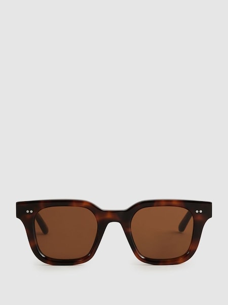 Chimi Square Frame Acetate Sunglasses in Tortoise (N57013) | £120