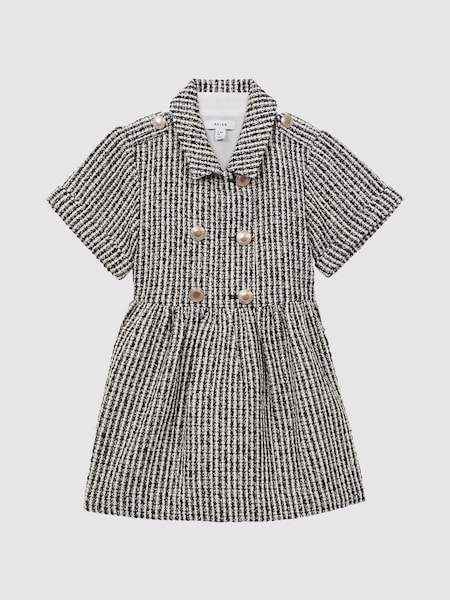 Junior Tweed Double Breasted Dress in Multi (N58225) | £70