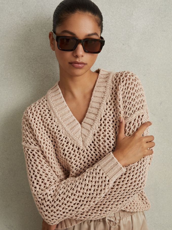 Buy Women s PINK Sale Knitwear Online Reiss UK