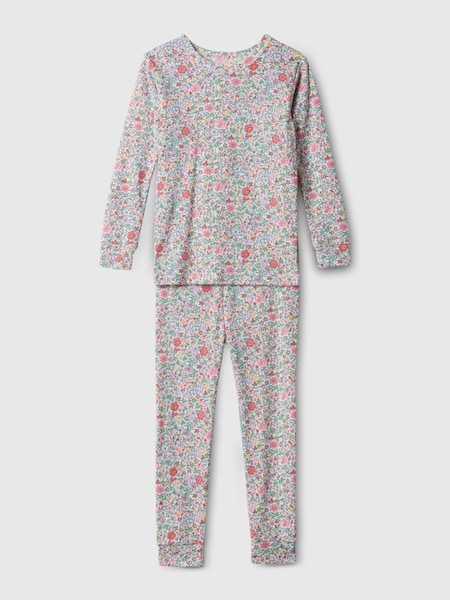 Pink Floral Organic Cotton Graphic Print Pyjama Set (12mths-5yrs) (N71467) | £18