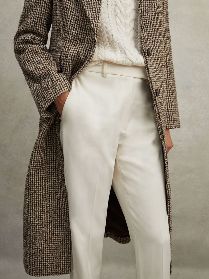Women s Cream Trousers Cream Tailored Trousers Reiss UK