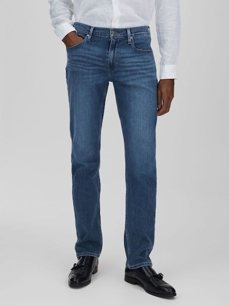 Paige Straight Leg Jeans in Atwell Blue (N72491) | £240