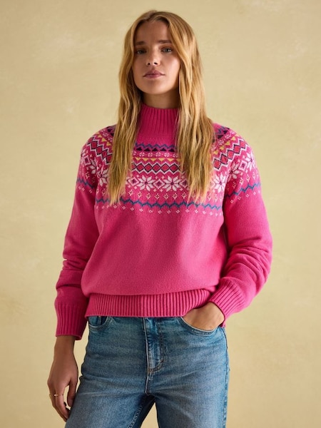 Alba Pink Fair Isle Jumper (N72807) | £69.95