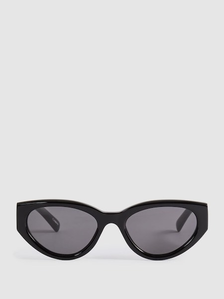 Chimi Acetate Cat Eye Sunglasses in Black (N74037) | £120