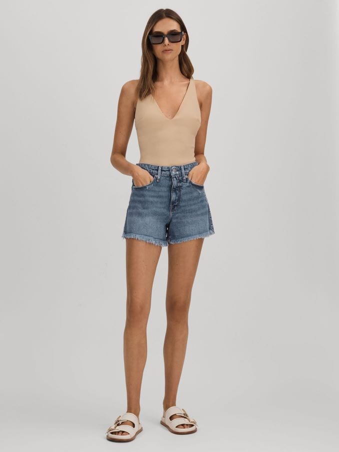 Good american denim shorts deals