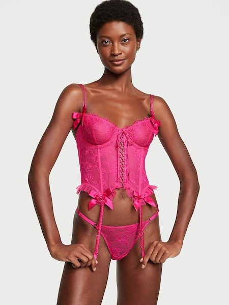 Forever Pink Archive Lace Corset and Knicker Set (N95901) | £105