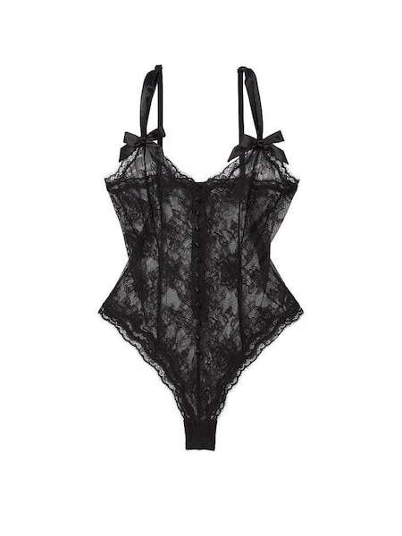 Black Archive Lace Triangle Bodysuit (N95907) | £85