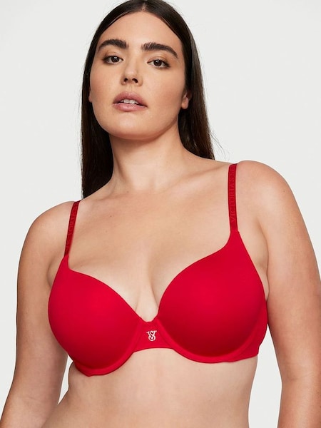 Lipstick Red Lightly Lined Full Cup T-Shirt Bra (P29107) | £35
