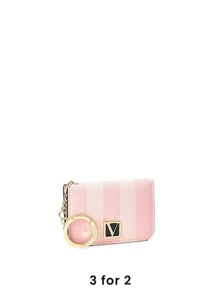 Pink Iconic Stripe Foldable Card Case (P39796) | £18