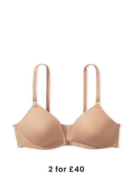 Praline Nude Non Wired Lightly Lined Front Close Bra (P53765) | £29 - £30