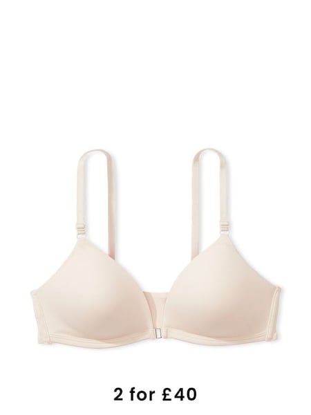 Marzipan Nude Non Wired Lightly Lined Front Close Bra (P53766) | £30