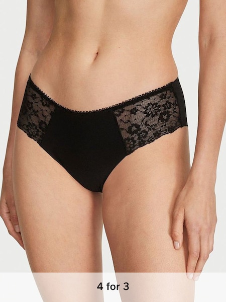 Black Posey Lace Hipster No-Show Knickers (P55987) | £9