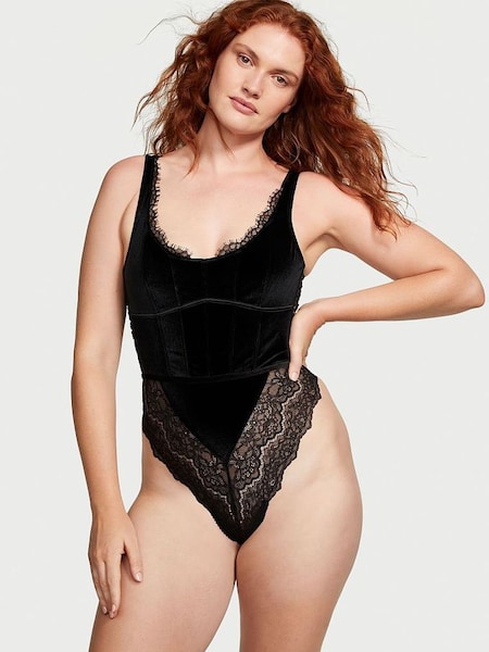 Black Velvet Bodysuit (P57905) | £75